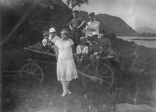 Mikhail Alekseevich. Pavlov with his Family and Acquaintances on a Picnic, 1920s. Creator: Unknown