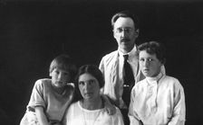 Mikhail Alekseevich Pavlov with his Wife, Olga Aleksandrovna (nee Klushina), and Sons, early 1920s. Creator: Unknown