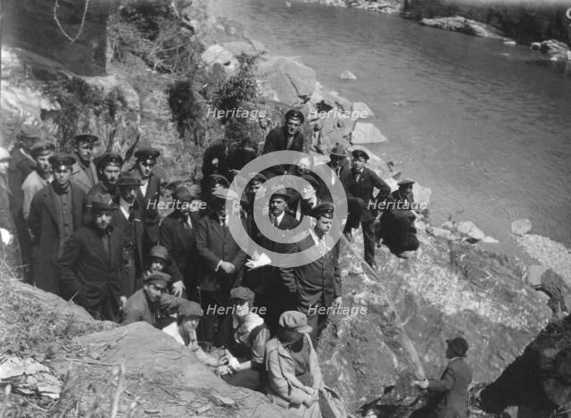 Mikhail Alekseevich Pavlov with Senior Students of Vladivostok Polytechnic Institute...Japan, 1922. Creator: Unknown.