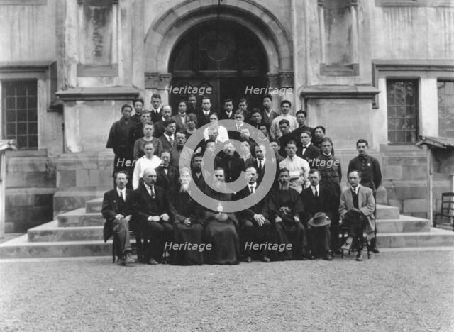 Mikhail Alekseevich Pavlov with Senior Students of Vladivostok Polytechnic Institute...Japan, 1922. Creator: Unknown.