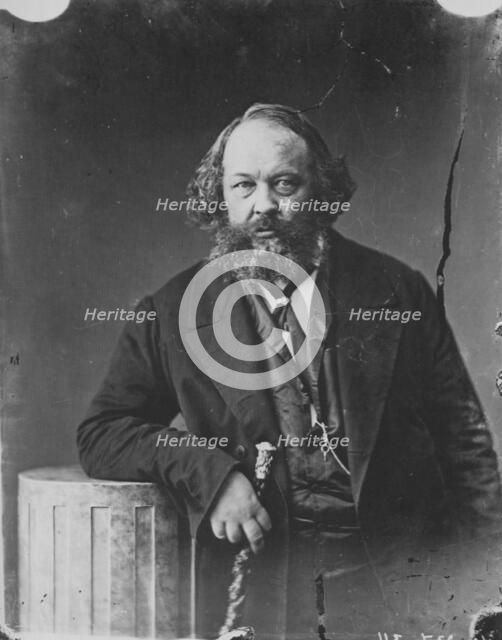 Mikhail Bakunin, Russian revolutionary and theorist of anarchism, c1863. Artist: Gaspard-Felix Tournachon