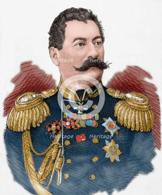 Mikhail Loris-Melikov (1826-1888), Russian-Armenian statesman, 1877.  Creator: Unknown.