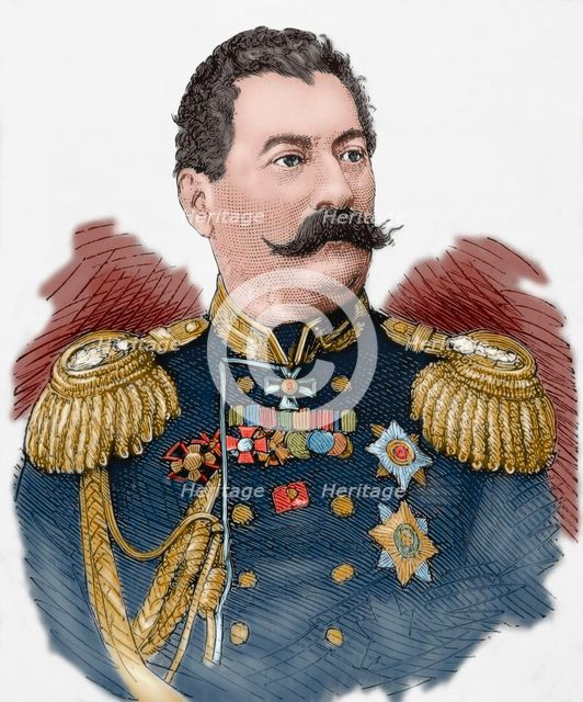 Mikhail Loris-Melikov (1826-1888), Russian-Armenian statesman, 1877.  Creator: Unknown.