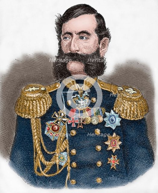 Mikhail Loris-Melikov (1826-1888), Russian-Armenian statesman, 1881.  Creator: Unknown.
