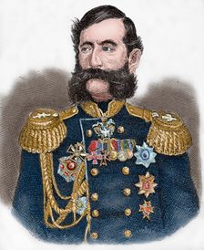 Mikhail Loris-Melikov (1826-1888), Russian-Armenian statesman, 1881. Creator: Unknown