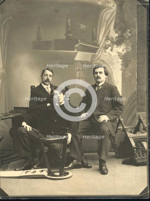 Mikhail Matyushin, Kazimir Malevich and Aleksei Kruchenykh, 1913.