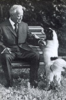 Mikhail Sholokhov, Russian author, Veshenskaya, USSR, 1960s