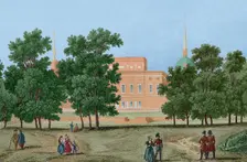 Mikhailovsky Castle or the Engineer's Castle (1797-1801), Saint Petersburg, Russia, 1839. Creator: Augustin François Lemaitre
