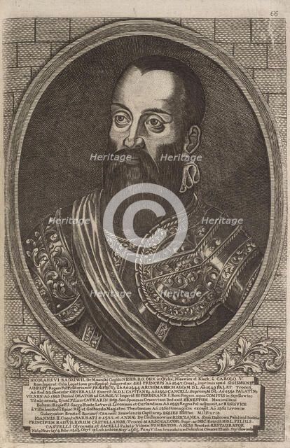 Mikolaj "the Black" Radziwill (1515-1565), Grand Hetman of Lithuania. From: Icones Familiae Ducalis