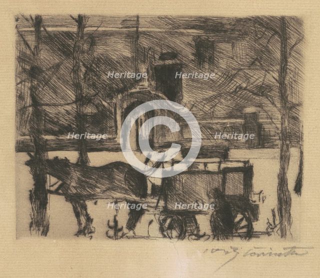 Milchwagen (Milk Wagon), 1916. Creator: Lovis Corinth.