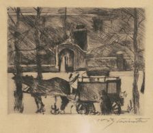 Milchwagen (Milk Wagon), 1916. Creator: Lovis Corinth
