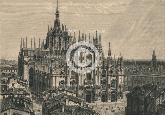 'Milan Cathedral', 1873.  Artist: Unknown.