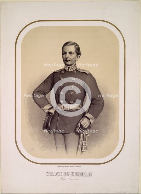 Milan I (1854-1901), King of Serbia, c. 1869. Artist: Anonymous  