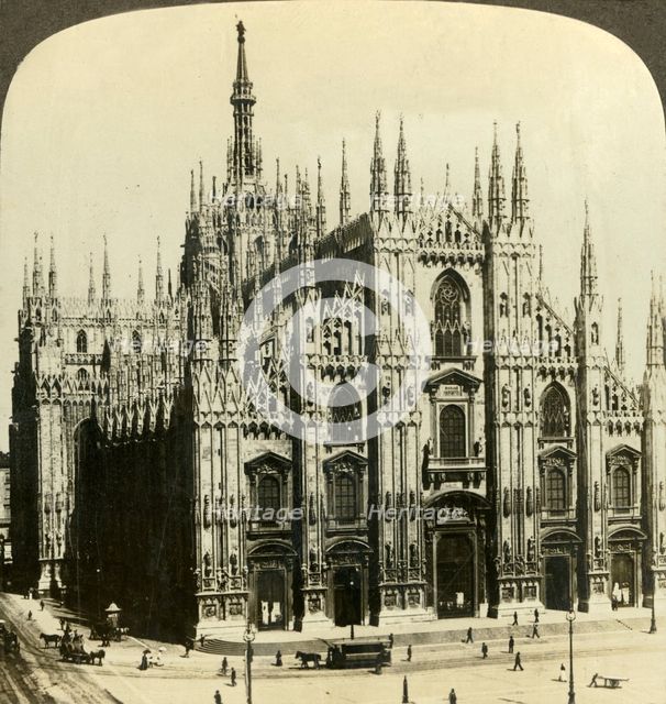 'Milan's Cathedral, one of the finest temples on earth, Italy', c1909. Creator: Unknown.