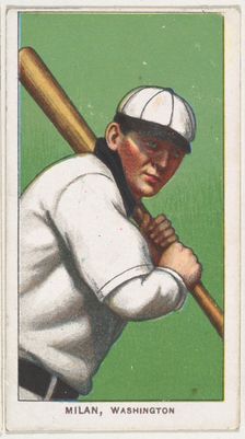 Milan, Washington, American League, from the White Border series (T206) for the America..., 1909-11. Creator: American Tobacco Company