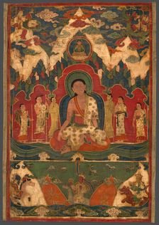 Milarepa on Mount Kailash, c. 1500. Creator: Unknown