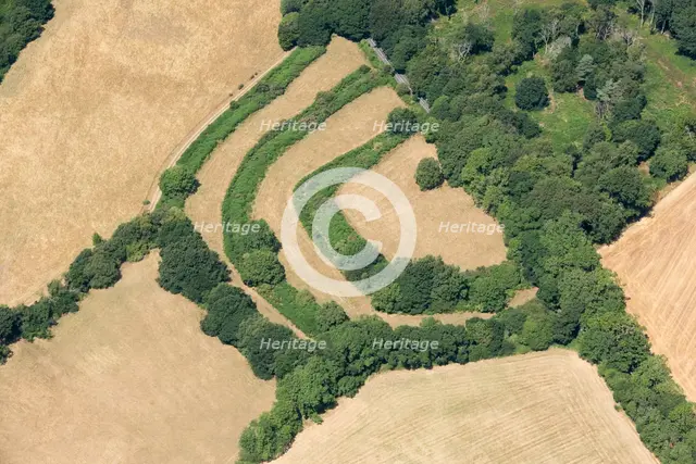 Milber Down Camp, Iron Age multivallate hillfort, near Newton Abbot, Devon, 2018. Creator: Historic England Staff Photographer.