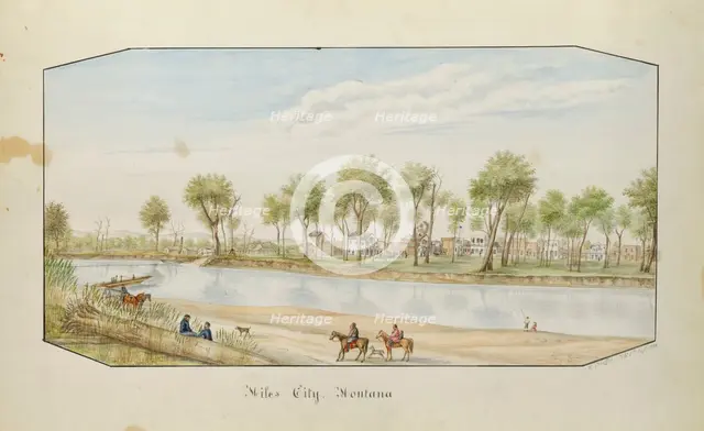 Miles City, Montana, 1879. Creator: Hermann Stieffel.