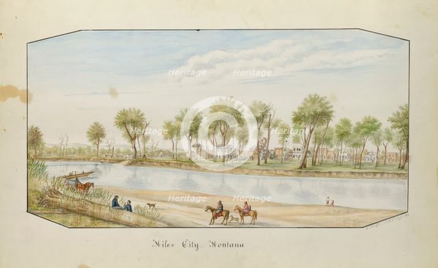 Miles City, Montana, 1879. Creator: Hermann Stieffel.