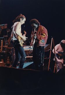 Miles Davis and his Fusion Group, North Sea Jazz Festival, Netherlands, 1991. Creator: Brian Foskett