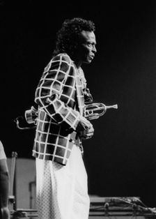 Miles Davis and his Fusion Group, North Sea Jazz Festival, The Hague, 1991. Creator: Brian Foskett