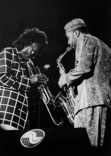 Miles Davis and his Fusion Group, North Sea Jazz Festival, The Hague, 1991. Creator: Brian Foskett