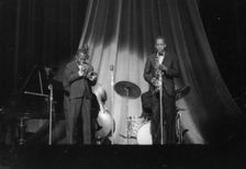 Miles Davis and Sonny Stitt (unknown gig), c1960's. Creator: Brian Foskett