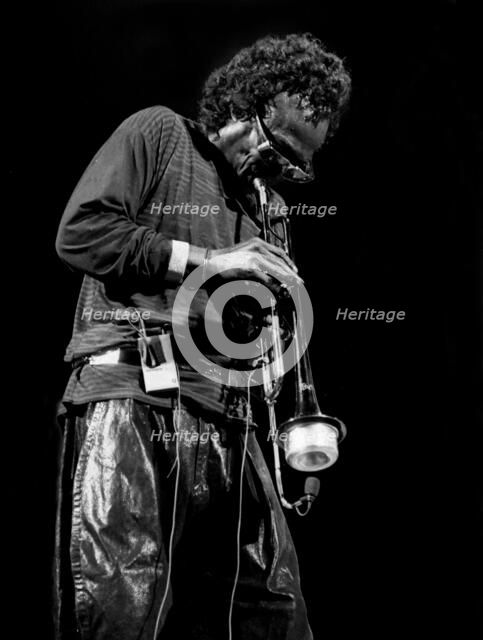 Miles Davis, Royal Festival Hall, London, 1989.  Artist: Brian O'Connor.