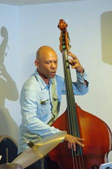 Miles Danso, Splash Point Jazz, Eastbourne, East Sussex, UK, 28 Aug 2019. Creator: Brian O'Connor