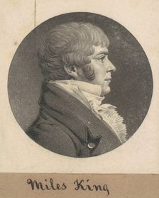 Miles King, Jr., c. 1808. Creator: Charles Balthazar Julien Févret de Saint-Mémin