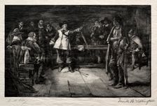 Miles Standish's Challenge, 1887. Creator: Frank H. Wellington (American, 1858-1911)
