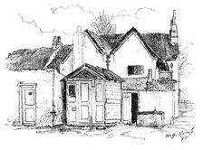 Miles Syndercombe’s Cottage at Shepherd’s Bush Green, about to be demolished: rear view, 1890. Creator: Unknown