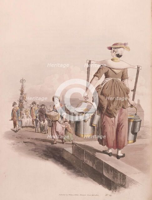 Milkmaid, 1808. Artist: William Henry Pyne