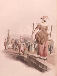 Milkmaid, 1808. Creator: William Henry Pyne