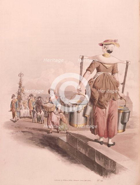 Milkmaid, 1808. Creator: William Henry Pyne.