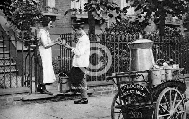 Milkman, North London, 1926-1927. Artist: McLeish