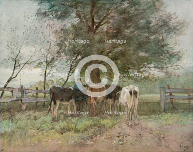 Milking Time, c1858-1888, (1906-7). Artist: Anton Mauve