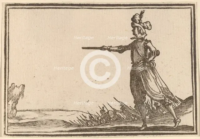 Military Commander on Foot, 1621. Creator: Edouard Eckman.
