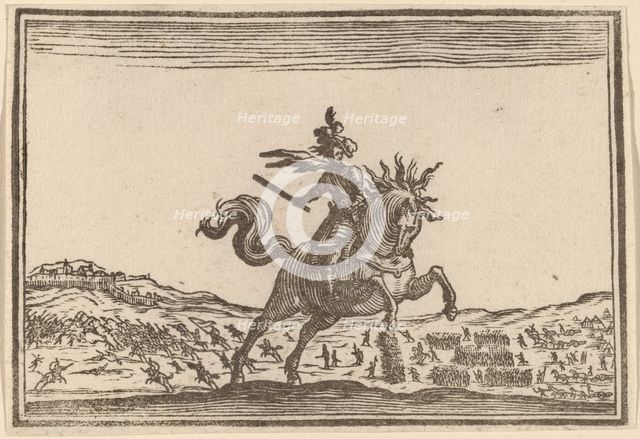 Military Commander on Horseback, 1621. Creator: Edouard Eckman.