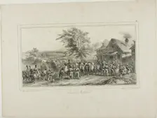 Military Convoy, 1831. Creator: Auguste Raffet