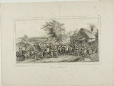 Military Convoy, 1831. Creator: Auguste Raffet