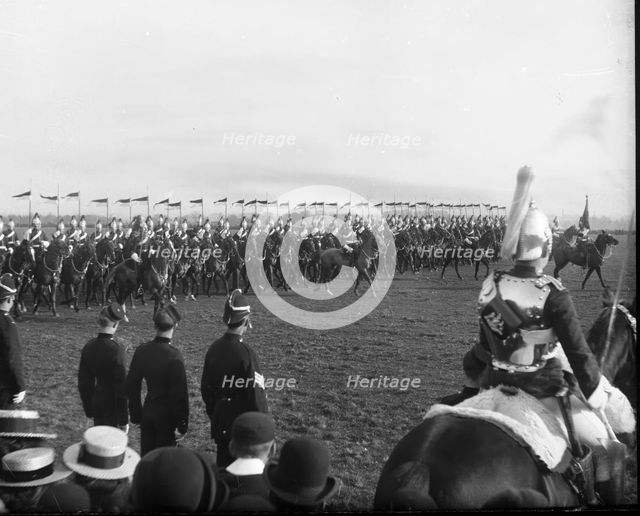 Military / Cavalry display, possibly Waterford Artillery Militia, Ireland, 1880. Creator: Robert Augustus Henry L'Estrange.
