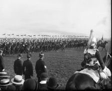 Military / Cavalry display, possibly Waterford Artillery Militia, Ireland, 1880. Creator: Robert Augustus Henry L'Estrange