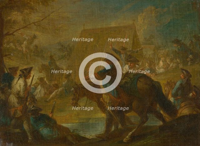 Military Camp, 1730-1740. Creator: Georg Philipp Rugendas.