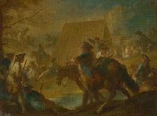 Military Camp, 1730-1740. Creator: Georg Philipp Rugendas