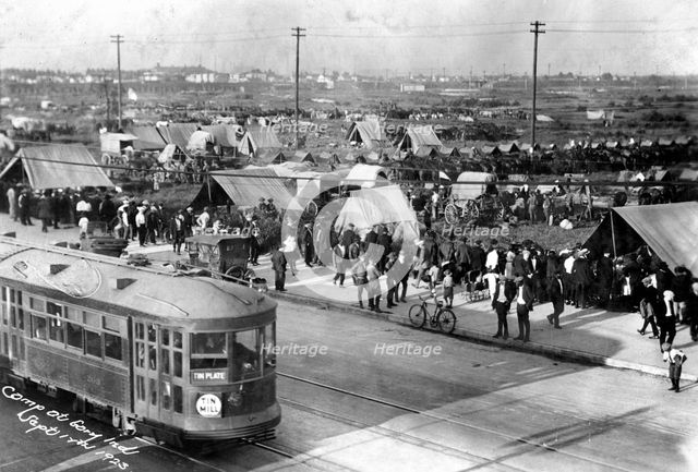 Military camp at Gary, Indiana, USA, 17th September 1923. Artist: Unknown