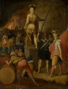 Military camp, c1600. Creator: Louis de Caullery