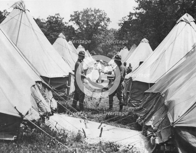 Military camp, Fort Sheridan, Illinois, USA, 1928. Artist: Unknown