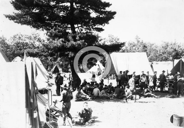 Military camp, Fort Sheridan, Illinois, USA, 1930. Artist: Unknown