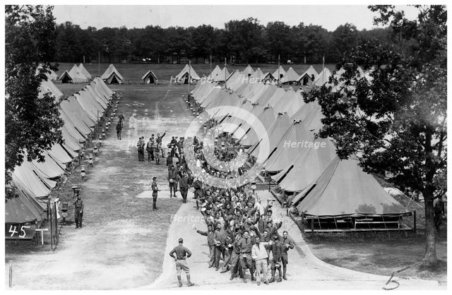 Military camp, Fort Sheridan, Illinois, USA, 1930. Artist: Unknown